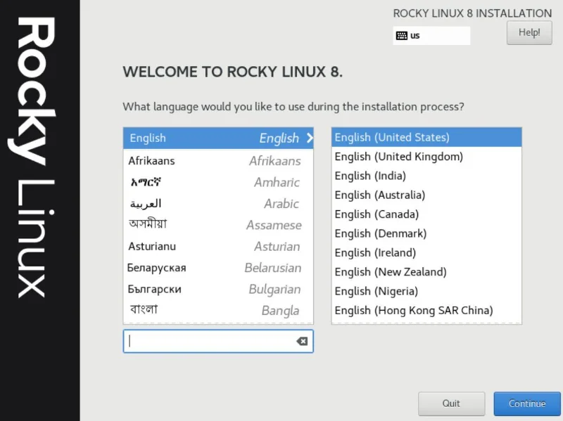 Come installare RockyLinux 8