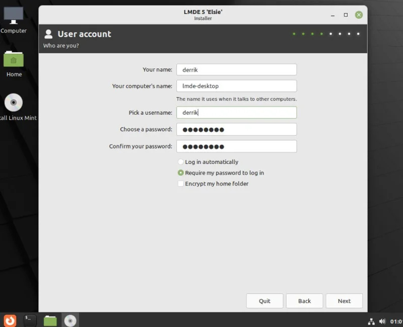 كيفية تثبيت Linux Mint Debian الإصدار 5 "Elsie"