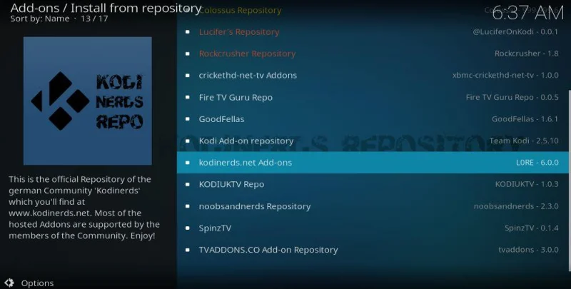 Репозиторий KodiNerds – Как установить репозиторий KodiNerds на Kodi
