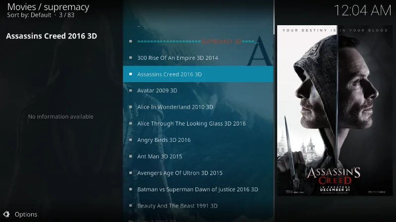 Melhores complementos Kodi para filmes 3D, trabalhando em 2022