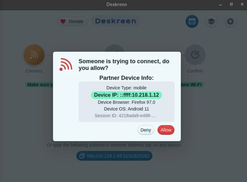 Escaneie o código QR para emparelhar