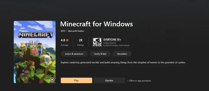ما هو إصدار Minecraft Bedrock؟