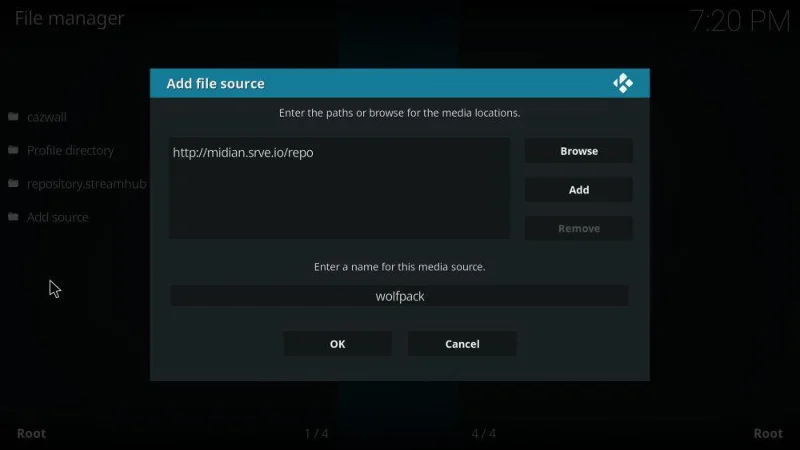 Come installare il componente aggiuntivo Wolfpack Kodi, fonti di lavoro per il 2022