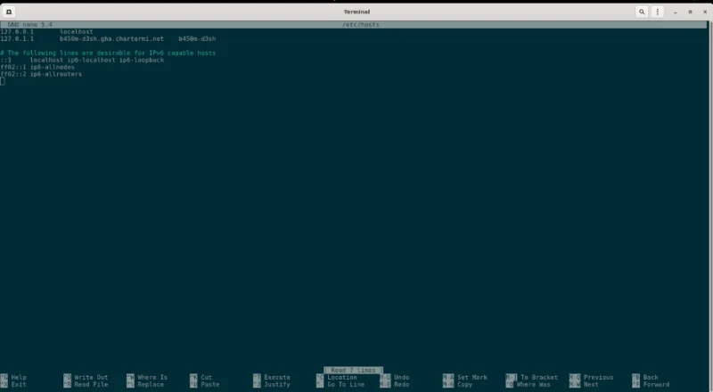 Linuxta Hosts dosyası nasıl düzenlenir
