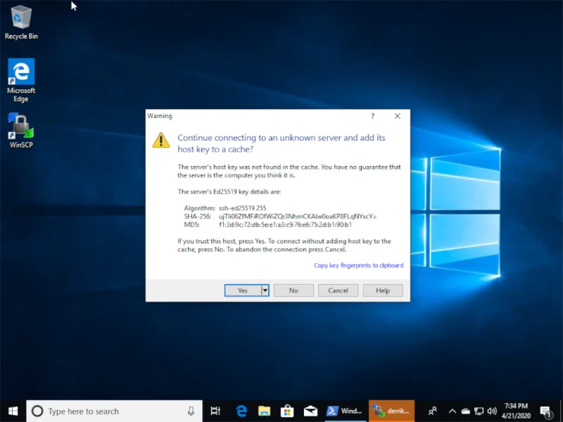 Come trasferire file su Linux da Windows 10 su SSH