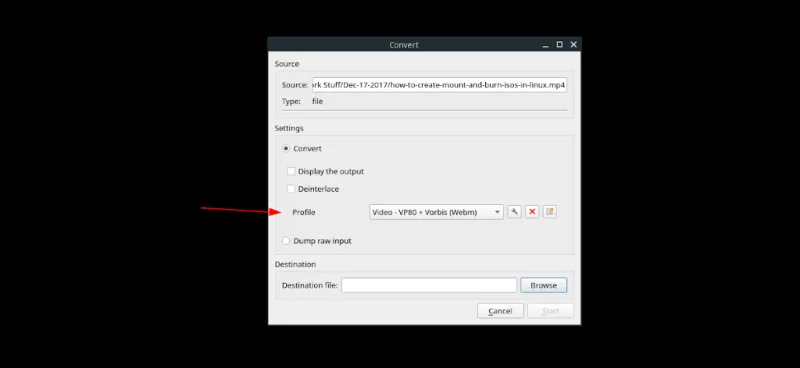 Come transcodificare file video in VLC su Linux