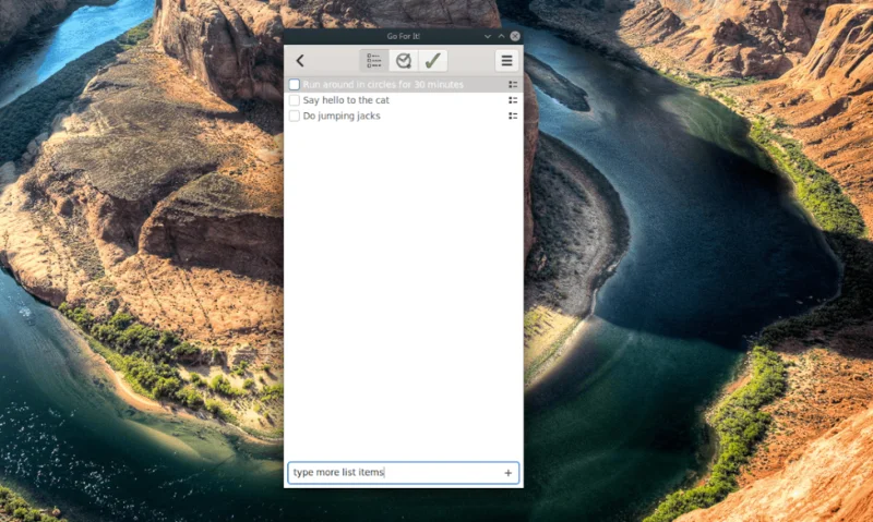 Come impostare le attività nellelenco delle cose da fare Go For It su Linux