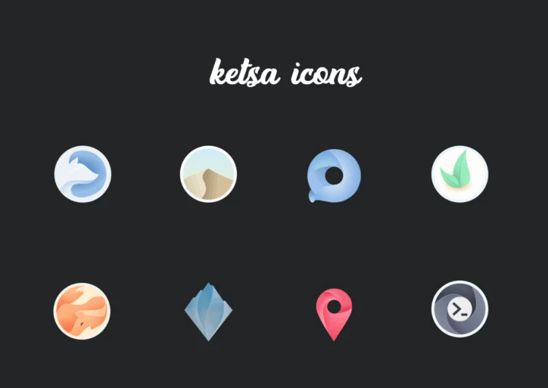 Cara memasang tema ikon Ketsa pada Linux