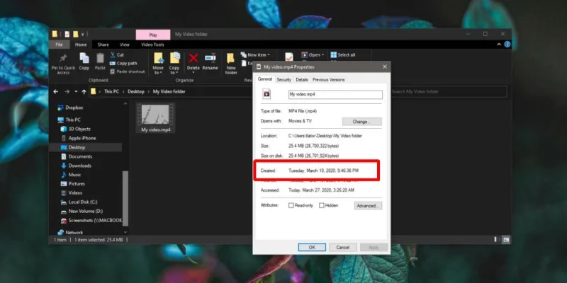 如何在 Windows 10 上更改文件的“創建”日期