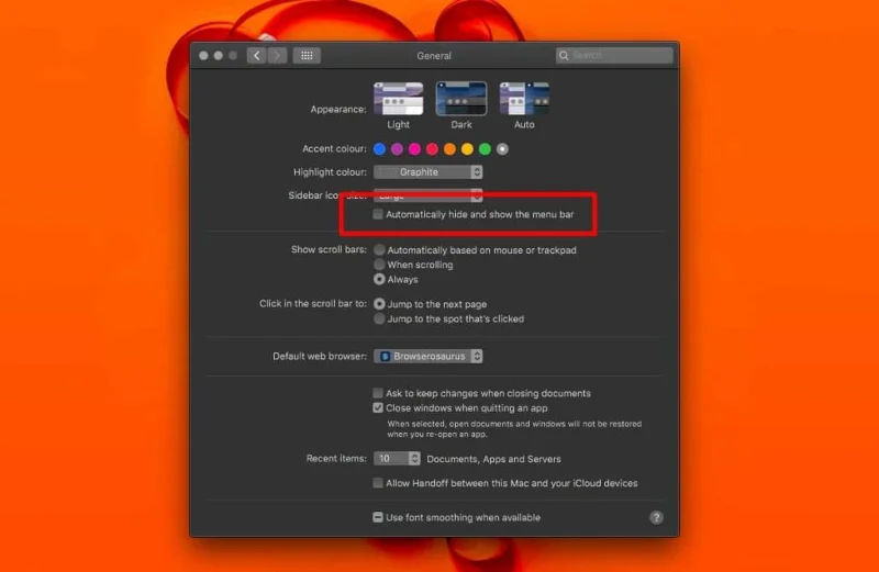 So blenden Sie die Menüleiste und das Dock unter macOS automatisch aus