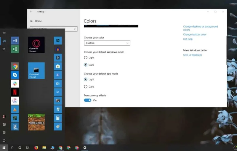 Come impostare il tema chiaro per le app con il tema scuro di Windows 10