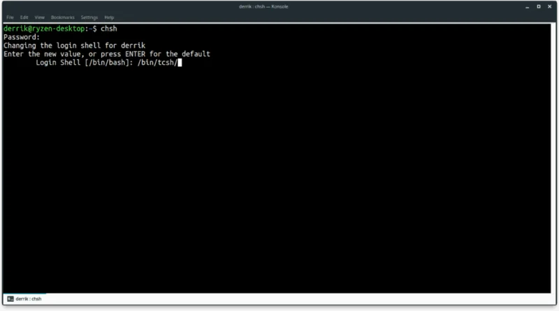 Hoe over te schakelen van Bash naar C Shell op Linux