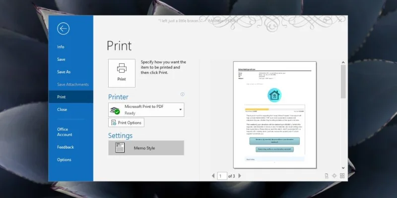 So konvertieren Sie eine E-Mail in ein PDF unter Windows 10