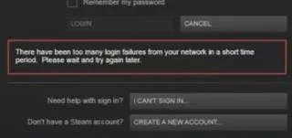 Come risolvere Steam troppi errori di accesso dalla tua rete Errore
