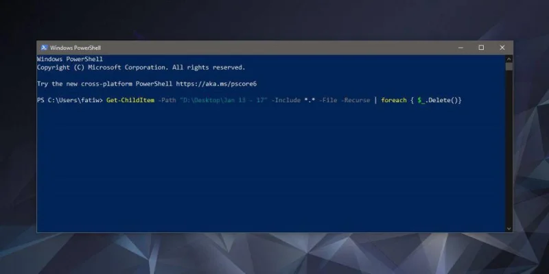 Windows 10da dosyalar nasıl silinir, ancak klasörler nasıl tutulur