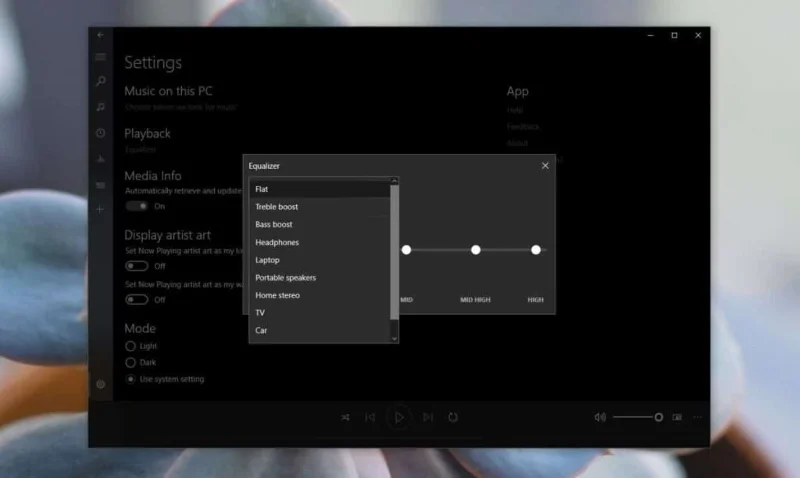So verwalten Sie die Equalizer-Einstellungen in Groove unter Windows 10