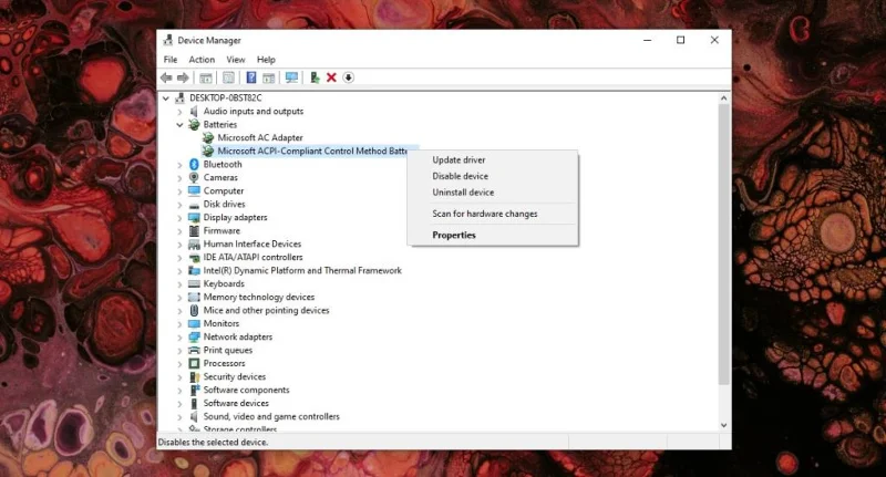 Aggiorna driver della batteria in Windows 10