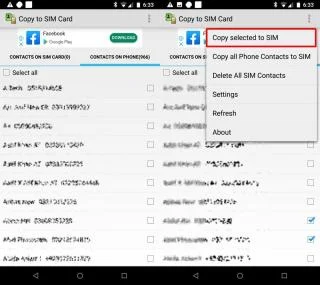 Come spostare i contatti del telefono sulla scheda SIM su Android