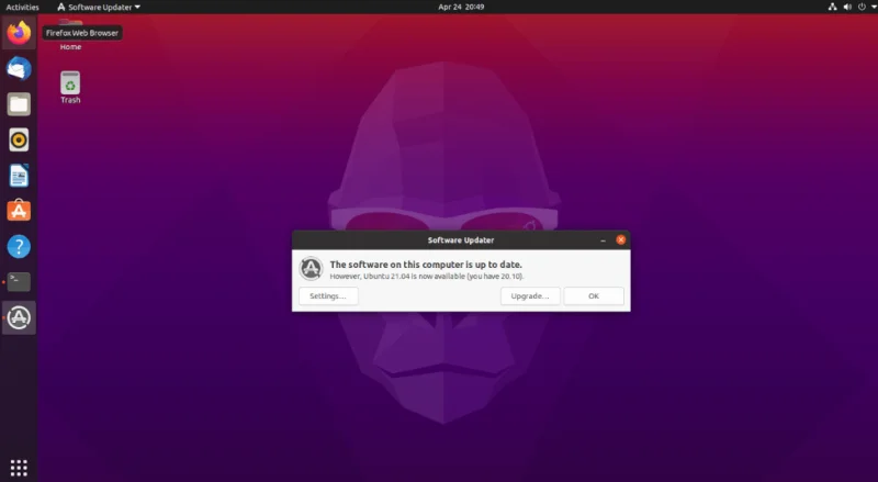 كيفية الترقية إلى Ubuntu 21.04