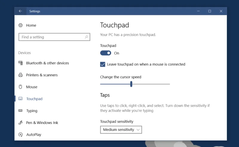 在 Windows 10 中連接鼠標時如何禁用觸摸板