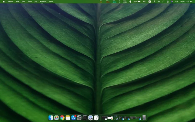 Come impostare un colore della barra dei menu personalizzato su macOS Big Sur