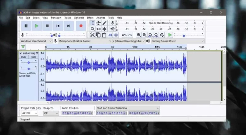 Come rimuovere il silenzio da un file audio su Windows 10