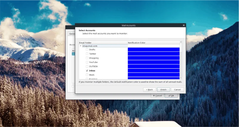 Selezione del profilo Thunderbird
