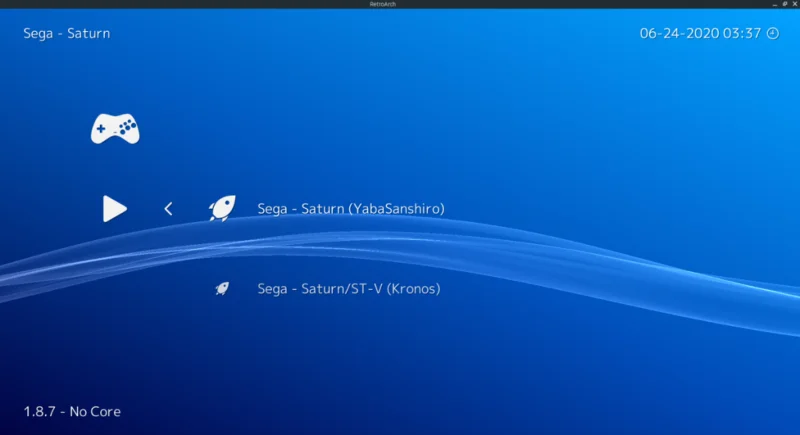 Как играть в игры Sega Saturn в Retroarch на Linux