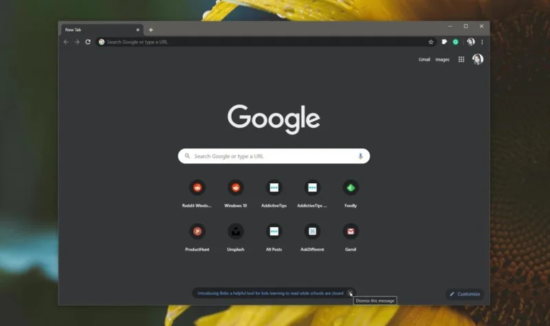 So schließen Sie Werbenachrichten auf der Chrome New Tab Page
