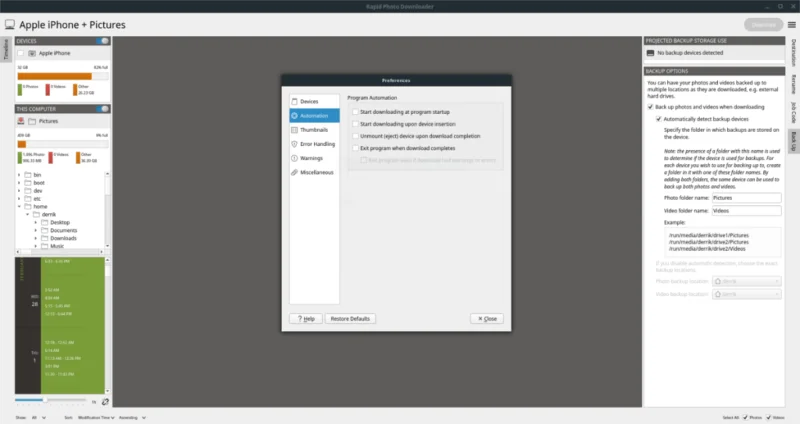 如何在 Linux 上安裝和使用 Rapid Photo Downloader
