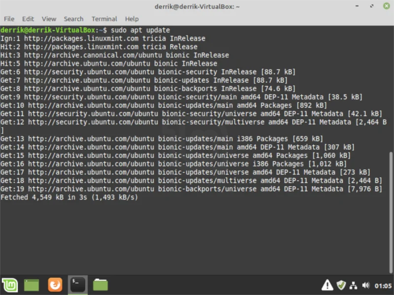 Come eseguire l'aggiornamento a Linux Mint 19.3