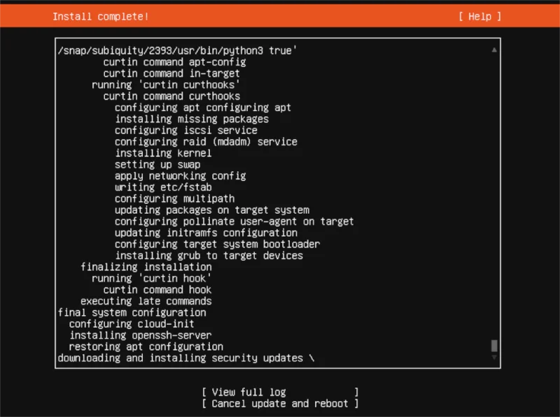 So installieren Sie Ubuntu Server 21.04 über USB