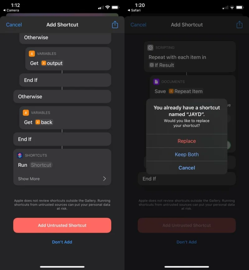 Как обновить ярлык на iOS