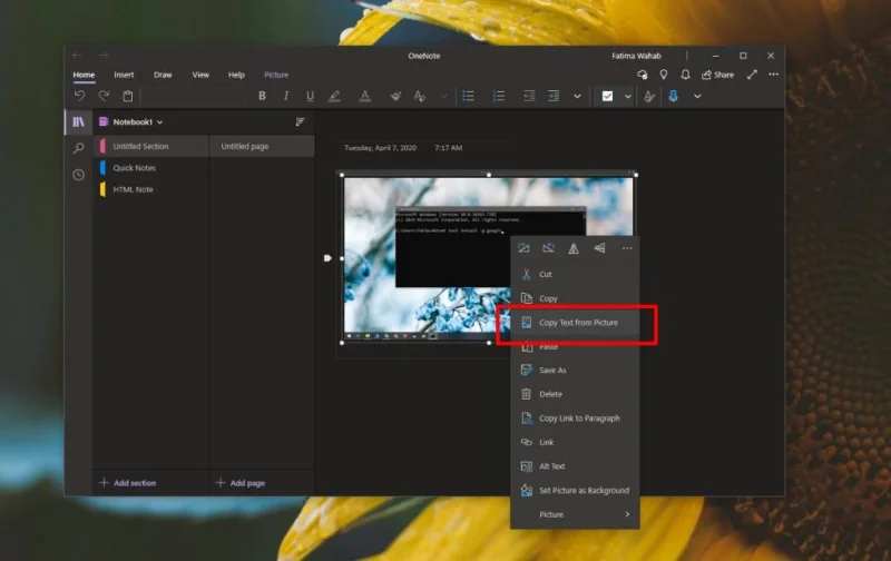 Как извлечь текст из скриншота в Windows 10 Как извлечь текст из скриншота в Windows 10