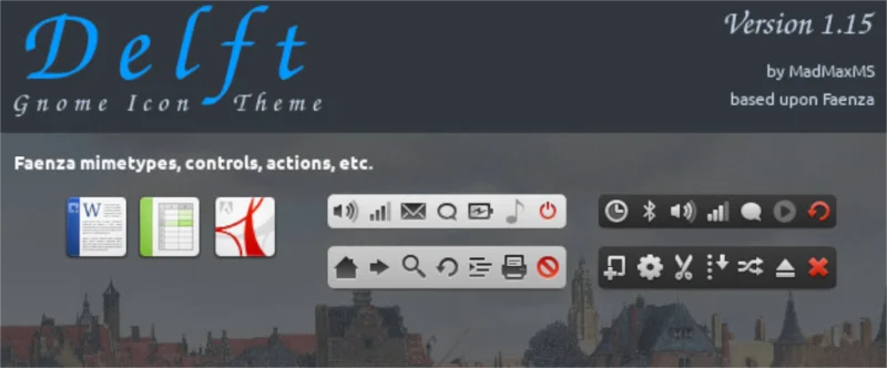 Linuxta Delft simge teması nasıl kurulur