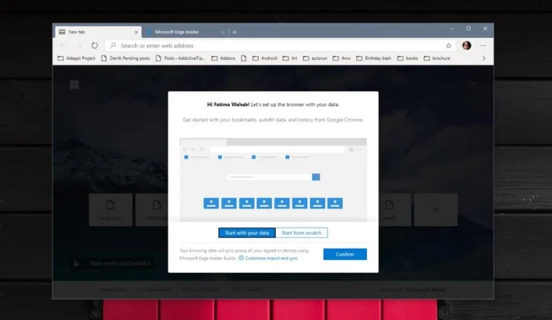 Windows10でChromiumに基づいてEdgeを試す方法