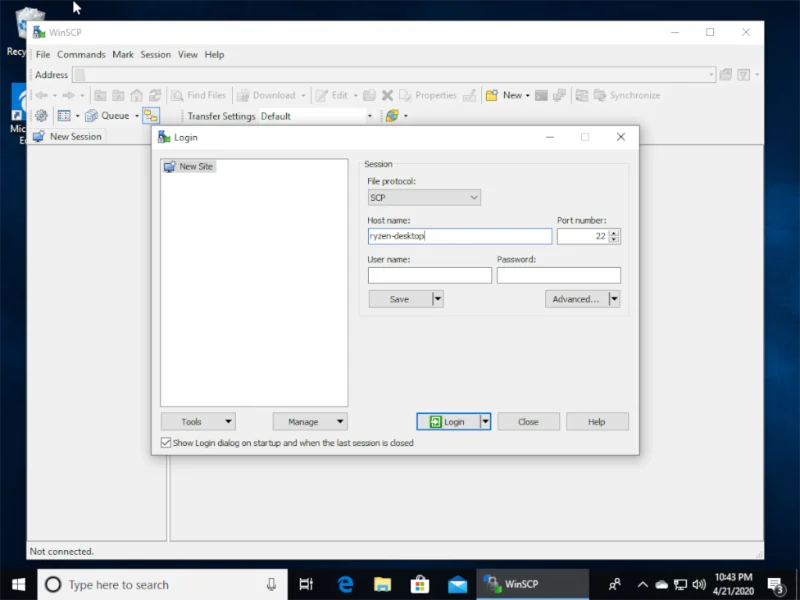 Come trasferire file su Linux da Windows 10 su SSH
