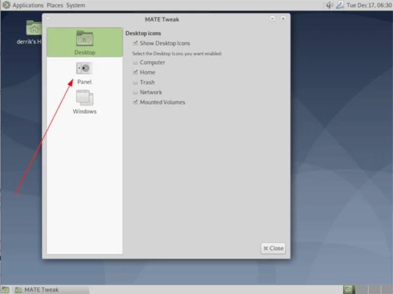 Come salvare le configurazioni del pannello desktop Mate