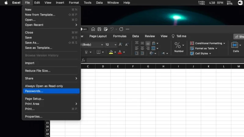 如何用密碼保護 Excel 文件