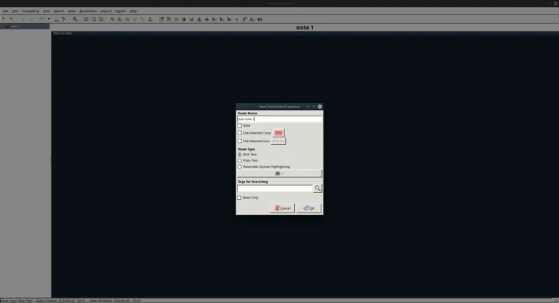 Come usare lapp per prendere appunti Cherry Tree su Linux