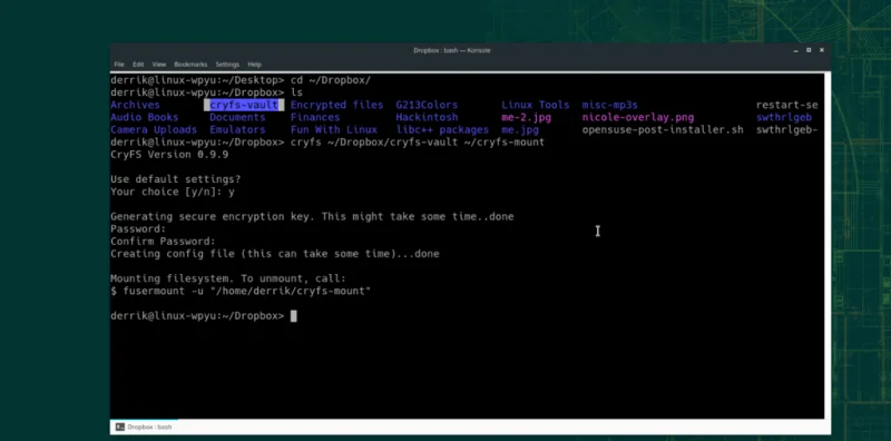 Linux에서 Dropbox 데이터를 암호화하는 방법