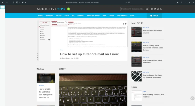 Come installare il browser web Eolie su Linux