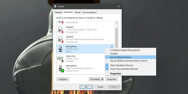 如何在 Windows 10 上配置麥克風耳機