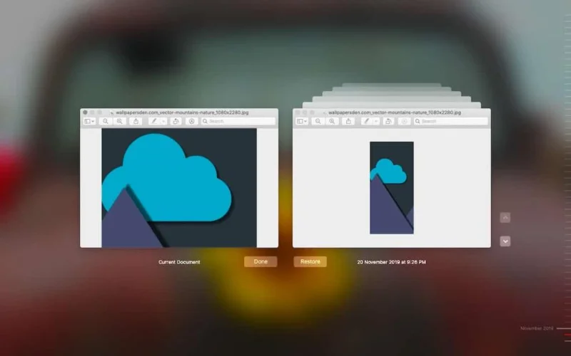 Ripristinare l'immagine modificata