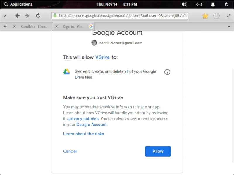 如何在 Elementary OS 中訪問 Google Drive