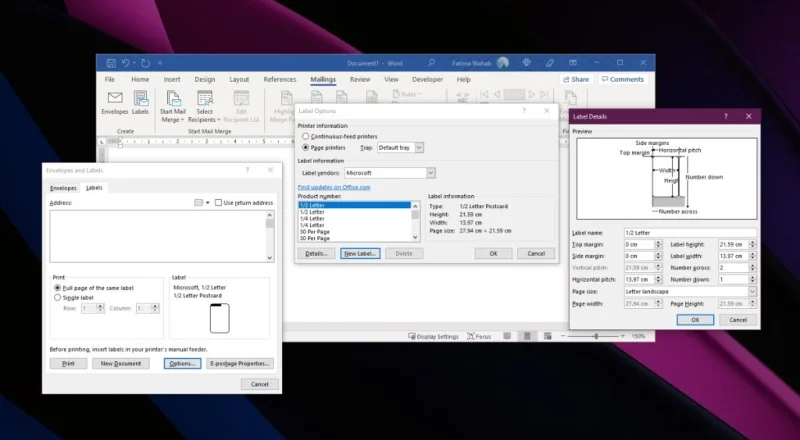 So erstellen und drucken Sie Etiketten in Microsoft Word