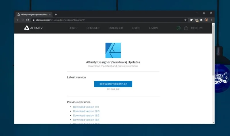（已修復）Affinity Designer 在 Windows 10 上無響應