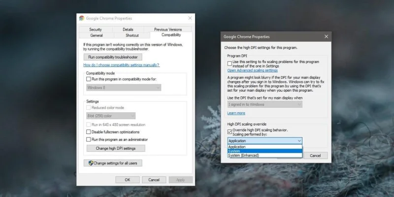 Come disabilitare il ridimensionamento nelle app su Windows 10