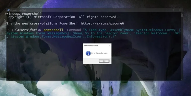 Windows 10에서 메시지 상자를 표시하는 방법