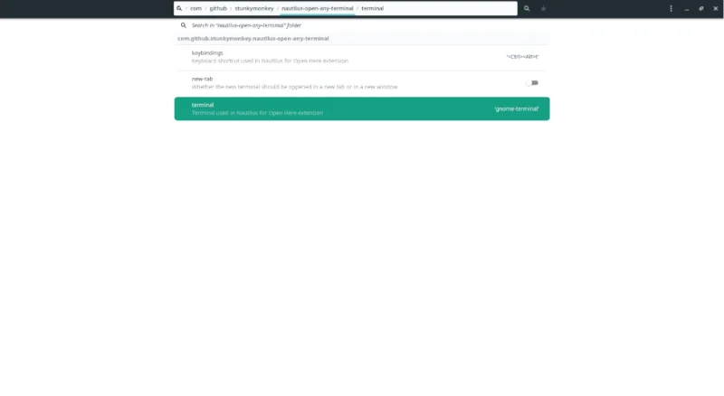 Come aprire qualsiasi app terminale da Nautilus